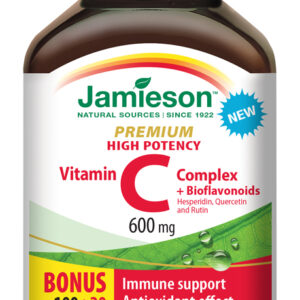 Jamieson Vitamín C PREMIUM s bioflavonoidmi 600mg 120tbl.