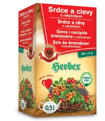 HERBEX Srdce a cievy s rakytníkom