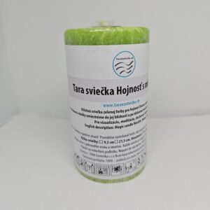 Sviečka Hojnosť s mincou